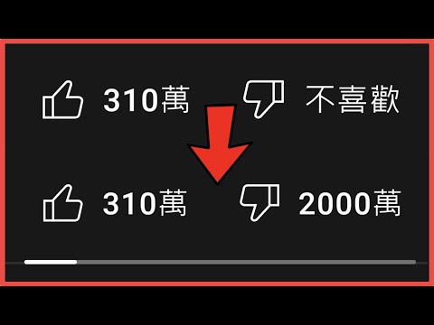 如何將已被隱藏的"dislike" or "不喜歡"數量恢復成原版有數字顯示的版本 | YOUTUBE教學短片 | 【p神q之墓】