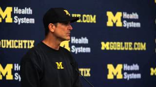 Detalles Jim Harbaugh talks Michigan's depth chart, competition Guía