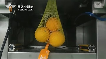 Root Vegetables Fruits Mesh Bag Clipping Machine | Toupack