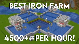 NEW UPDATED Minecraft Java 26.1.2 Iron Farm Tutorial 4500 Iron Per Hour