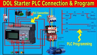 DOL Starter PLC Connection & PLC program | Siemens Logo Soft Comfort Basic PLC Tranning Course screenshot 4