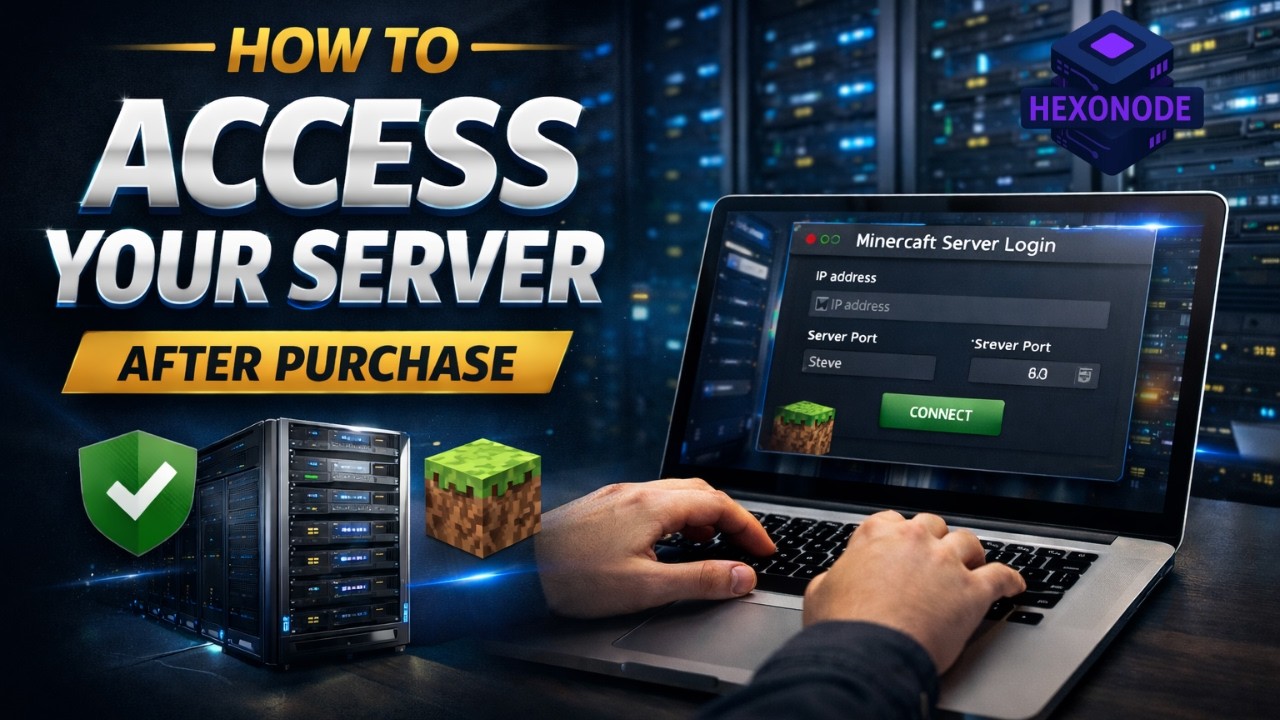 How to Access your Hexonode Minecraft Server After Purchase # ...
