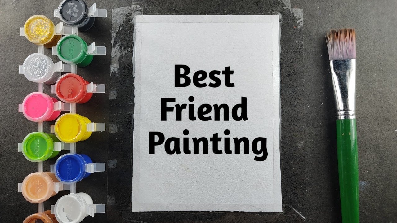 Best Friend Watercolor painting for beginners l step by step l
