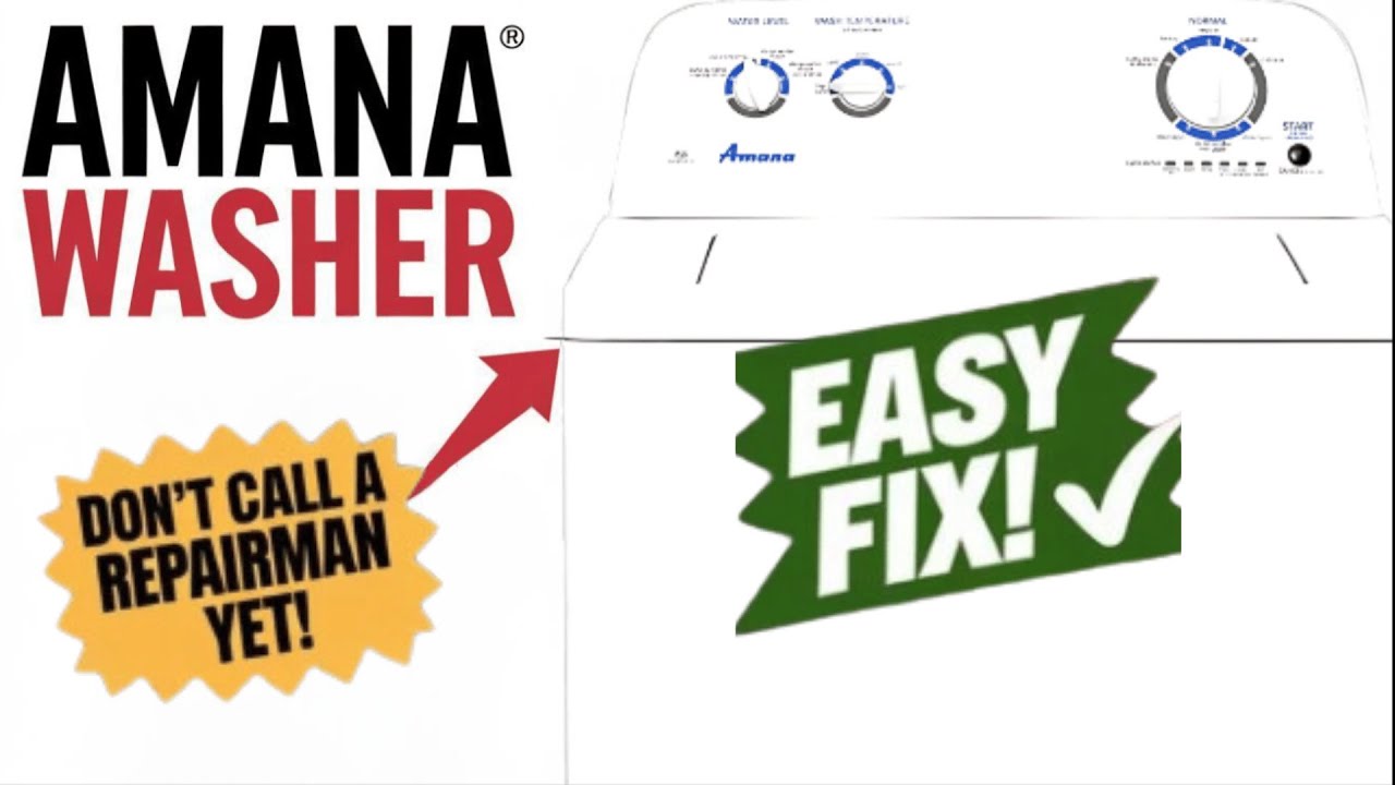 Amana High Efficiency Washer Manual - YouTube