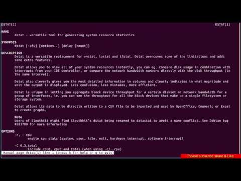 Dstat Tool installation to Monitor Processor Memory Network Performance on Linux Server