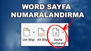 Word Sayfa Numaralandirma - Word De Sayfa Numarası Ekleme