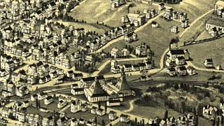 Barnesville Ohio 1899 Panoramic Bird's Eye View Map 6413