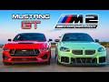 Mustang V8 vs BMW M2 Drag Race 🏁