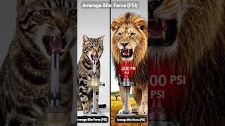 lion and cat bite force 🦁 😺🦁🦁😺🦁😺😺