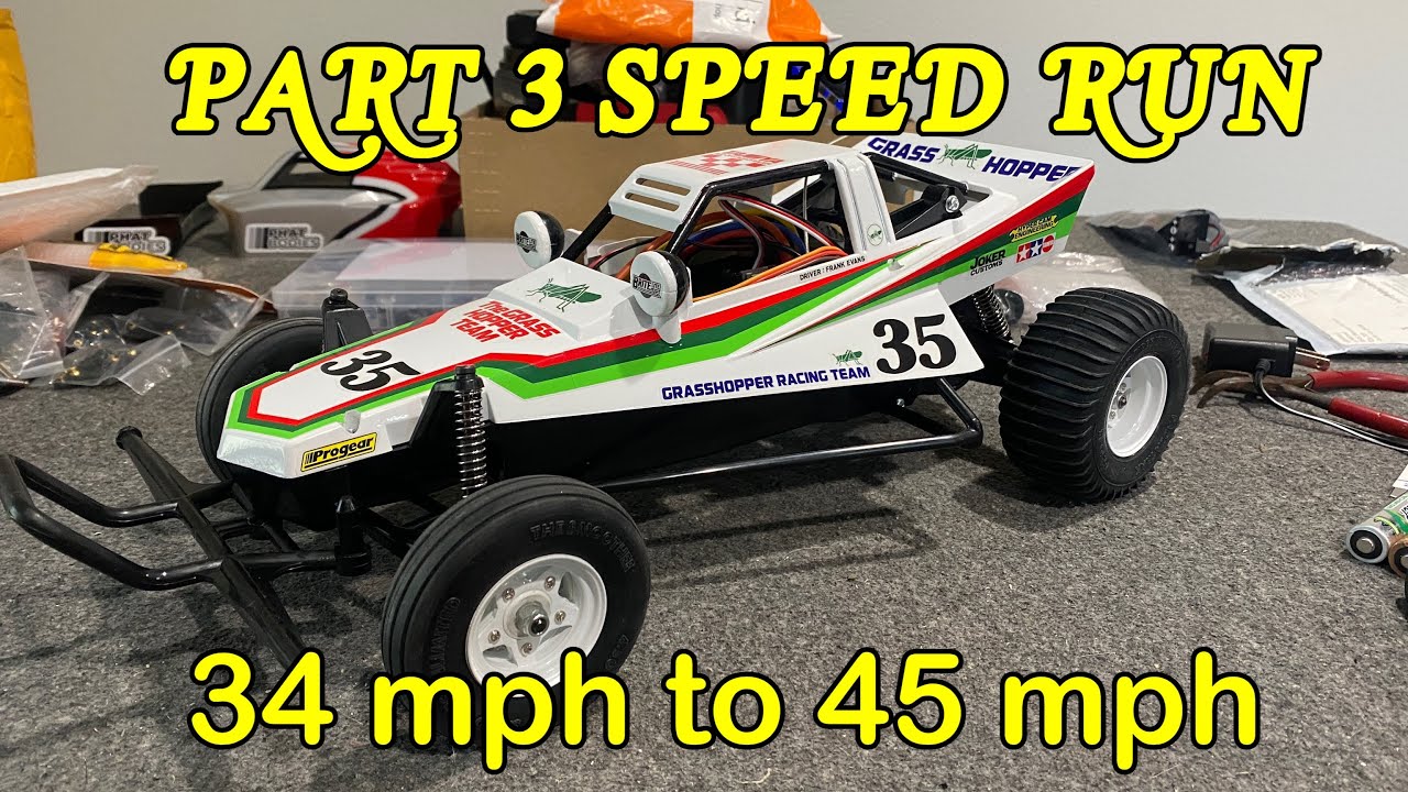 Tamiya GRASSHOPPER speed run PART 3