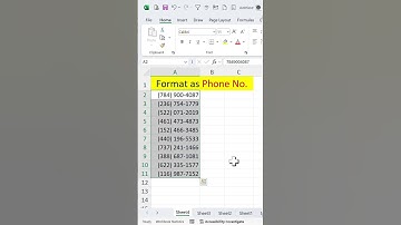 Excel tips by Dinesh Sharma #exceltips #exceltutorial how to format as phone number