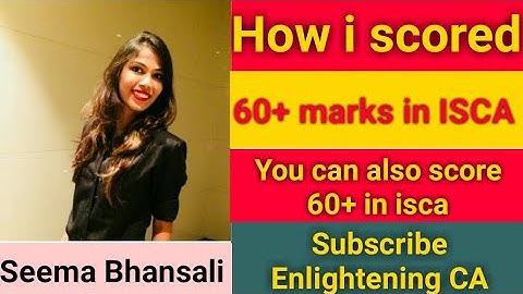 How to Score Exemption in ISCA CA Final  | How i got 60 plus Marks in ISCA | Enlightening CA | ISCA