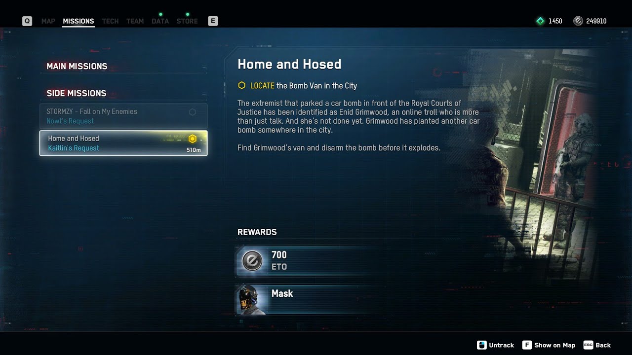 Watch Dogs Legion Home and Hosed Kaitlin's Request Mission