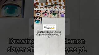 Drawing demon slayers eyes part 6 #drawing #anime #art #demonslayer