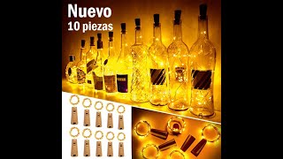 Luces Para Botellas Luz Corcho Tira Led 2m 20led 10piezas