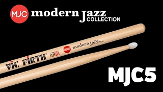 VIC FIRTH® MJC5 Modern Jazz Collection Baqueta 8D Punta Nylon video