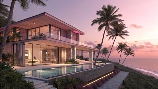 Step Inside a Brazilian Oceanfront Luxury Mansion | ASMR AI Architecture Tour