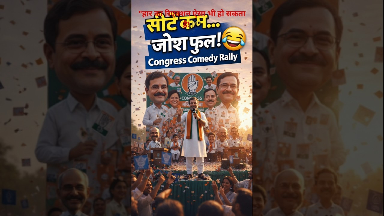 "हार गए… पर हिम्मत नहीं हारी! 😂 | Funny Congress Speech"
