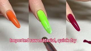 Tpo& Hema free Long lasting high pigmented soak off gel nail polish set collection #gelpolish