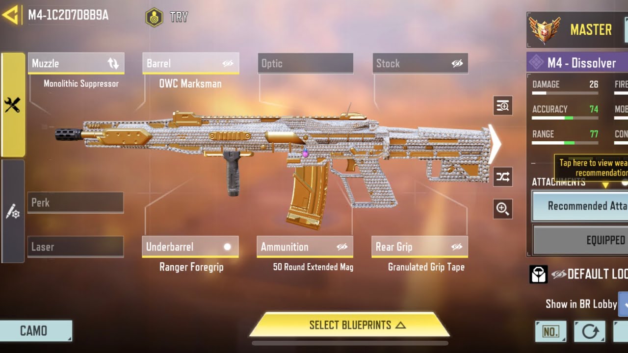 Best m4 gunsmith cod mobile br - YouTube
