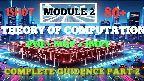 Bcs503 theory of computation module 2 minimize finite automata using table filling method (10 marks)