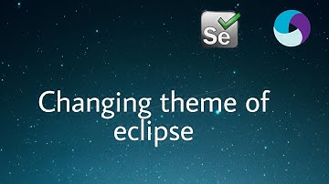 Changing theme of eclipse from light to dark