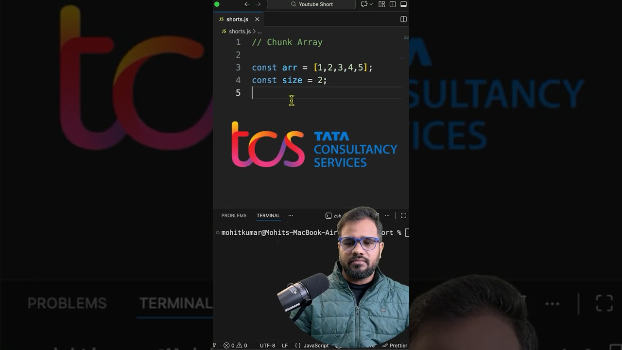 Chunk Array into Parts | JavaScript Interview Question 