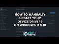 How to Manually Update Device Drivers on Windows