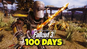 I SPENT 100 Days In Fallout 3 As A Pyromaniac (Fallout 3 Movie)