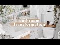 DIY BATHROOM MAKEOVER + $20 Marble Countertops // Lone Fox