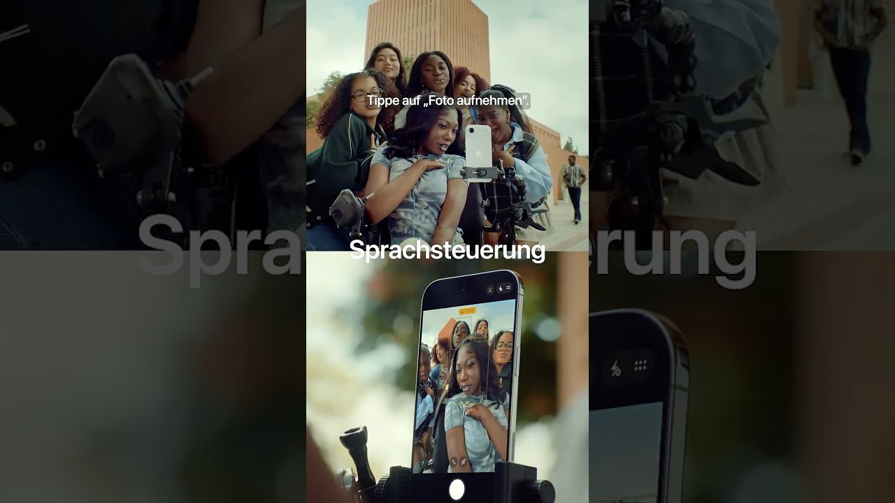 Mach ein Selfie, indem du einfach sprichst. #Shorts