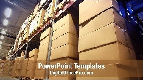 Warehouse Management PowerPoint Template Backgrounds - DigitalOfficePro #09492W