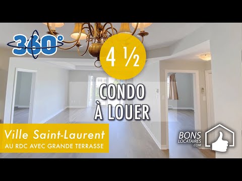 Visite virtuelle 360° Virtual Tour/ Condo à louer - Saint-Laurent 4 ½ (BonsLocataires.com)