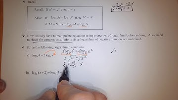 MATH136 6.6 Log & Exponential Equations
