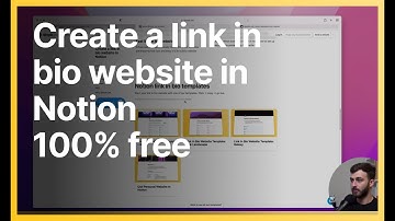 How to create a link in bio website in Notion 100% FREE, step by step