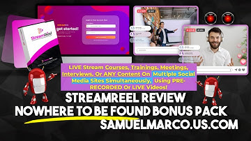StreamReel Review & Bonus - Watch StreamReel Review & Get NoWhere To Be Found Bonuses