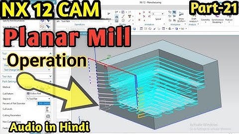 planar mill | nx cam planar mill | planar mill operation