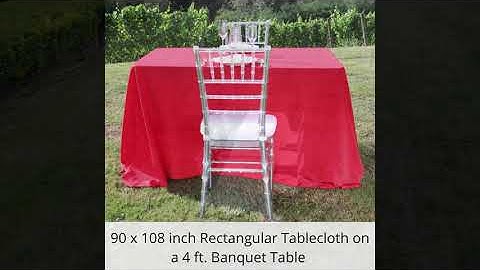 Rectangle Tablecloth Sizes