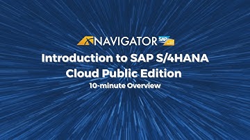 Introduction to SAP S4HANA Cloud Public Edition, 10-minute Overview Demo