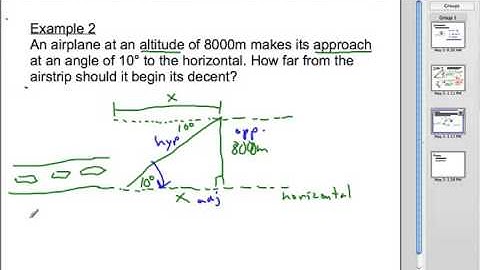 Trigonometry Problem with Airplane