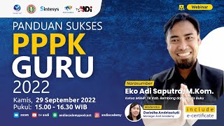 Webinar Andi Academy  Panduan Sukses Pppk Guru 2022