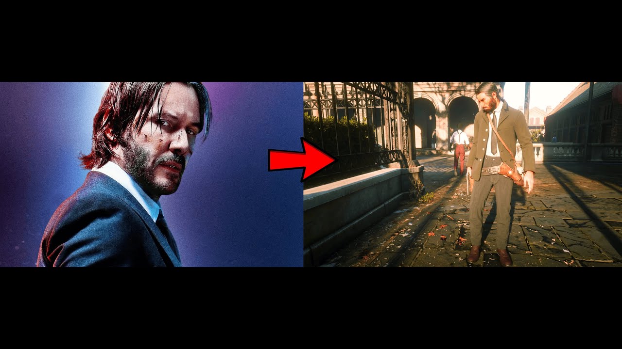 How to make John wick in RDR2 - YouTube