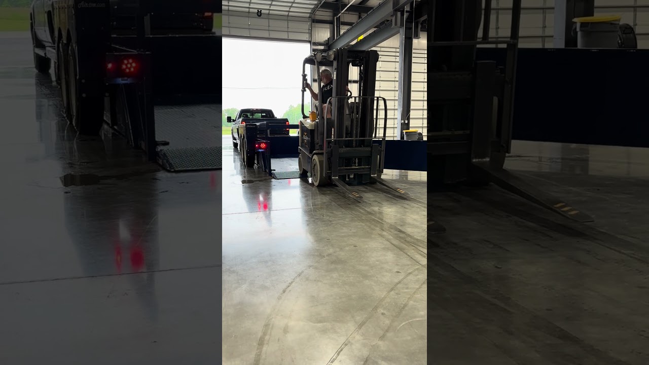 Lift Backing onto Air-tow Trailer