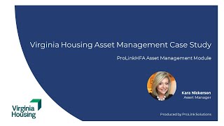 ProLinkHFA Case Study with Virginia Housing for HFA Institute