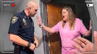 Police Turn Pale When They Catch This Evil Mother On Bodycam