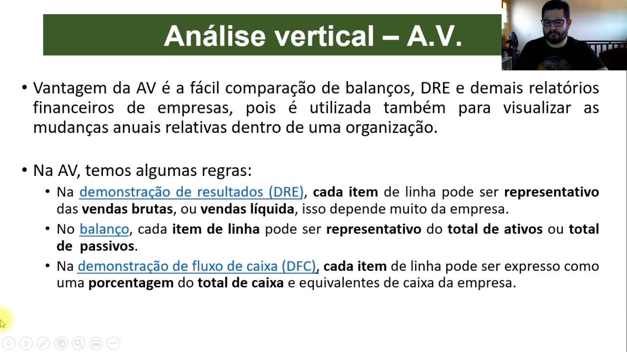 Análise Vertical Parte 1 Youtube