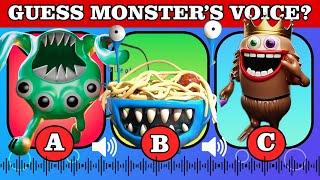 Guess the MONSTER'S VOICE #25 | GARTEN OF BANBAN 4 | SPAGHETTI BOB, SANDY JAX, CRAZY JESTER