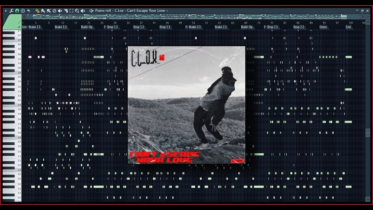C.LOX - Can't Escape Your Love (Full Piano Cover + MIDI/FLP) [Future Bounce]