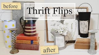 6 THRIFT FLIPS • Farmhouse Vintage DIY Upcycles • GIVEAWAY • IOD stamps  • Simple Easy Ideas