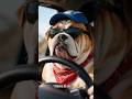 Traffic jam hell #shorts #cat #dog #funny